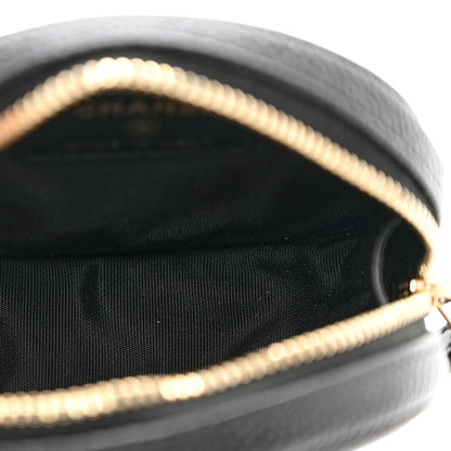 Chanel Caviar Quilted Filigree Zip Around Classic Coin Purse Black 5 of 9