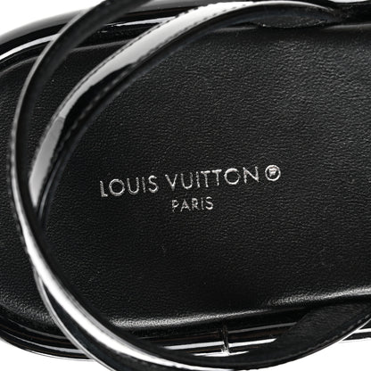 Louis Vuitton Patent Monogram Vedette Mule Sandals 40 Black 7 of 8