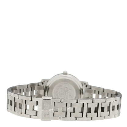 Hermes Stainless Steel 24mm Clipper Quartz Watch Black 3 of 4