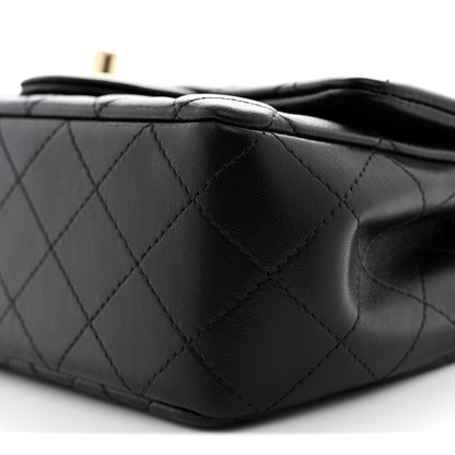 Chanel Lambskin Quilted Mini Rectangular Flap Black 10 of 11