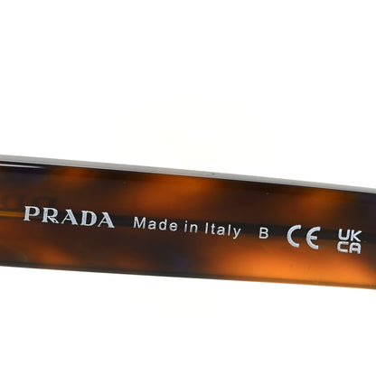 Prada Acetate Shadowplay Rectangular Sunglasses SPR D07 Juniper Tortoise 5 of 7