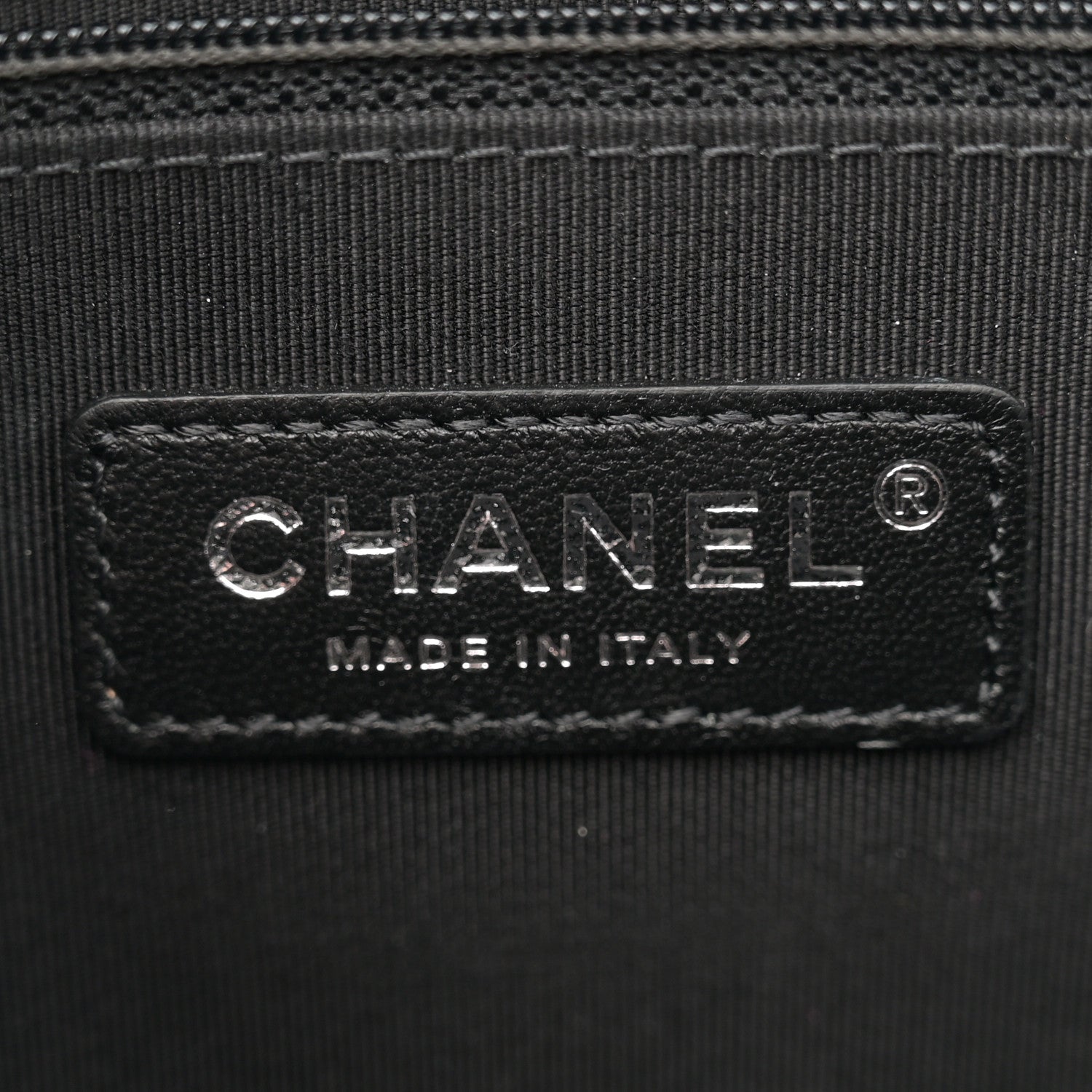 Chanel Calfskin Chain 20s Signature Bowling Bag Black 7 of 11