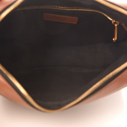 Burberry E-Canvas Monogram Calfskin Knight Messenger Bag Bridle Brown 4 of 9