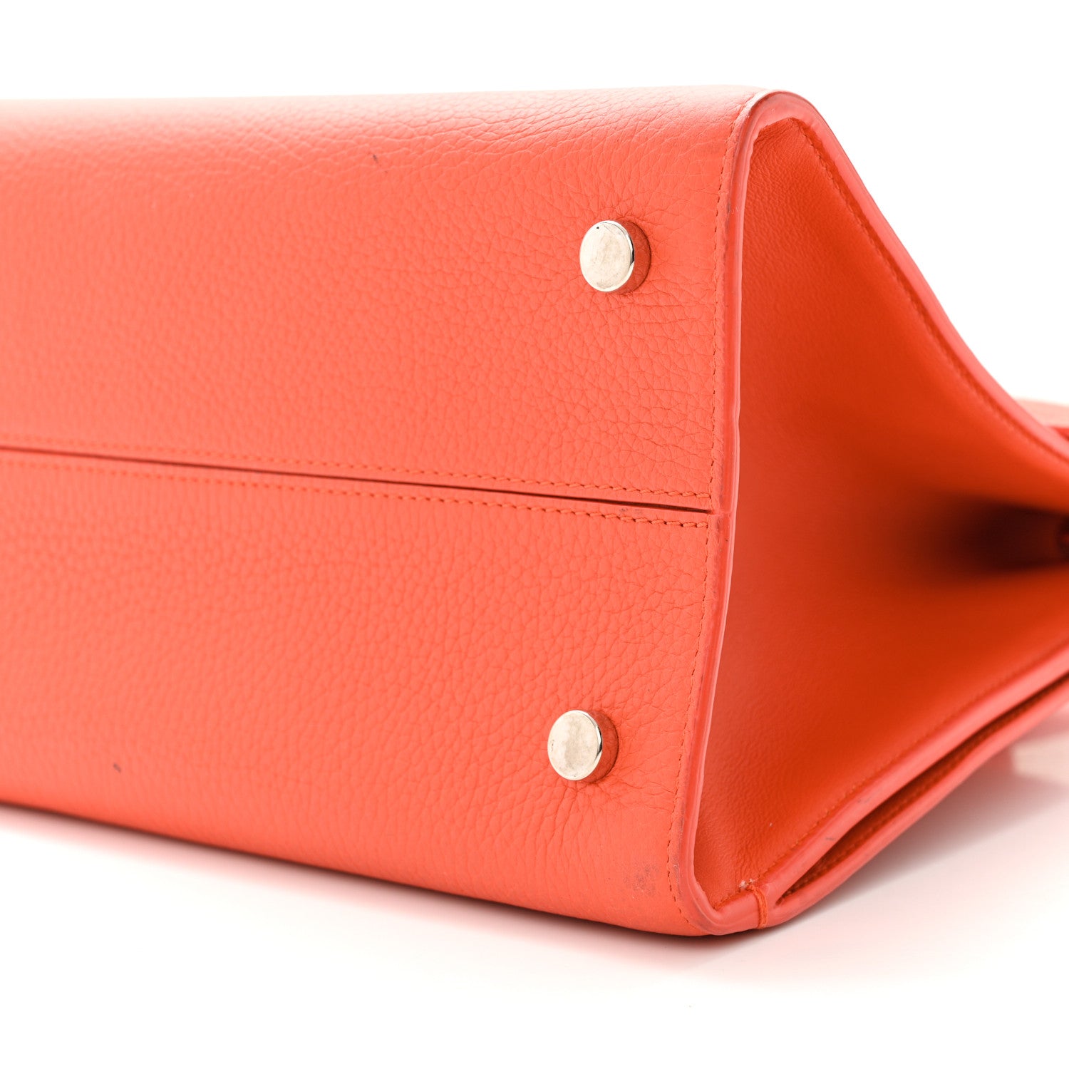 Christian Dior Bullcalf Diorever Flap Orange 10 of 22