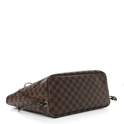 Louis Vuitton Damier Ebene Neo Neverfull MM Rose Ballerine 4 of 12