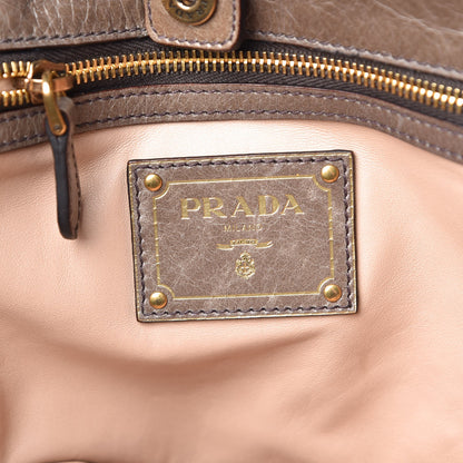 Prada Vitello Shine Chain Tote Argilla 6 of 8