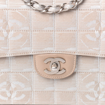 Chanel Nylon Medium Travel Flap Light Beige 10 of 11