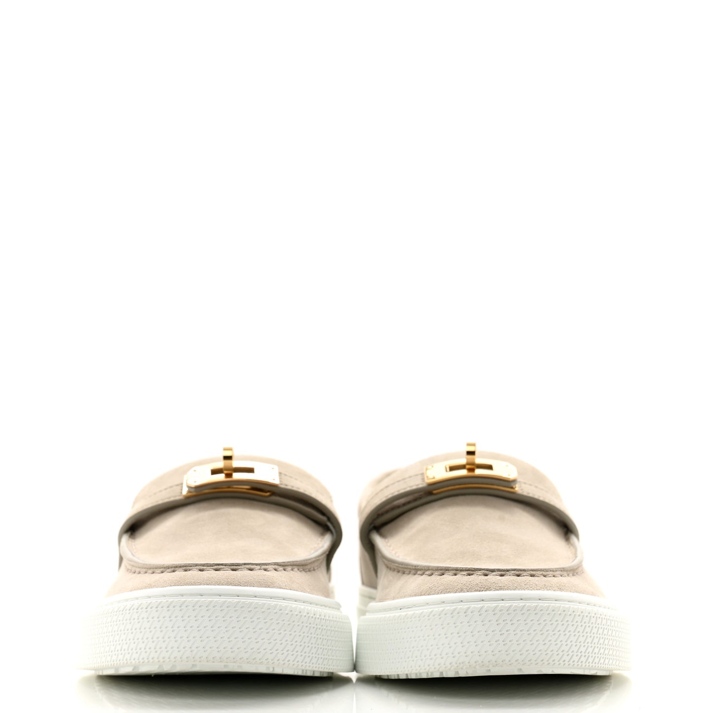 Suede Calfskin Game Slip On Sneakers 39 Beige Esquisse