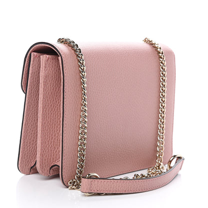 Gucci Dollar Calfskin Small Interlocking G Shoulder Bag Soft Pink 2 of 8