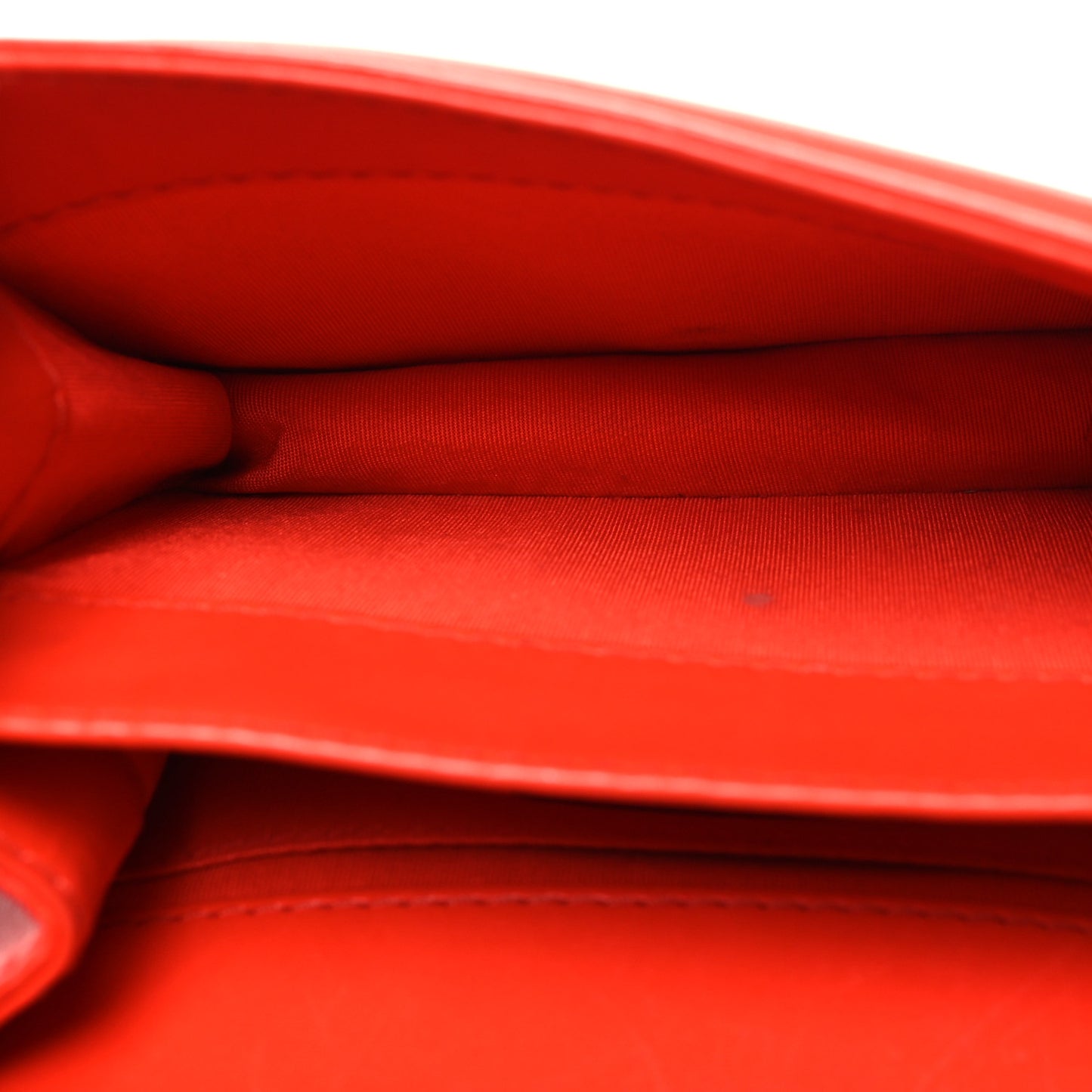 Calfskin Braided Small Chic Flap Red