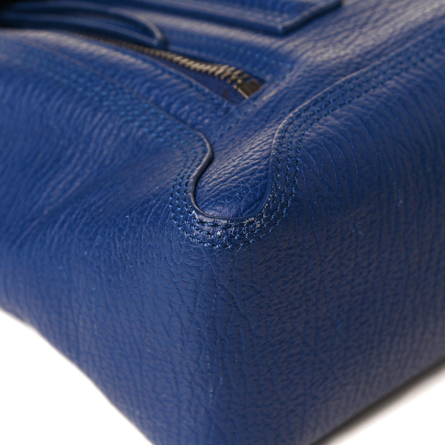 Textured Calfskin Medium Pashli Satchel Cobalt