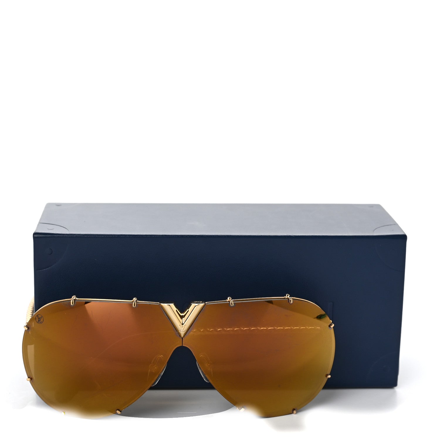 Louis Vuitton LV Drive Sunglasses Z0896E Gold 8 of 8