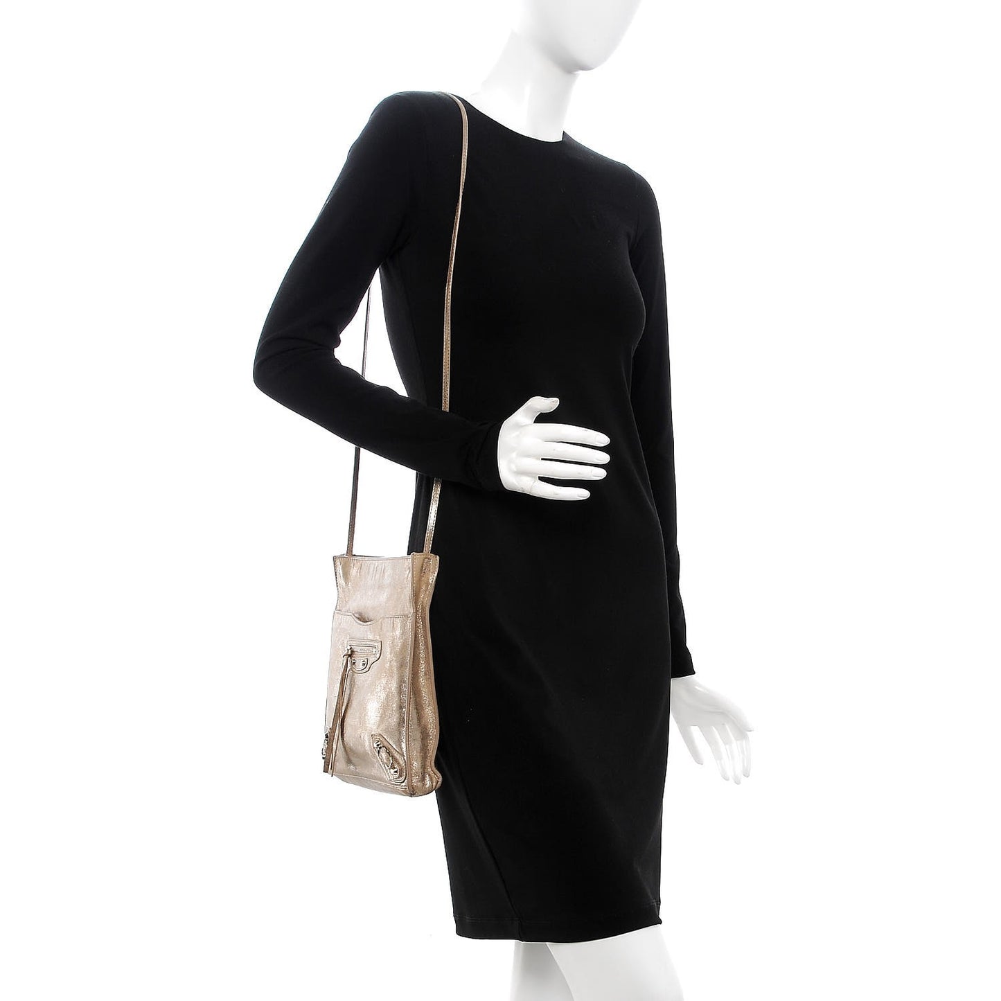 Metallic Calfskin Milkyway Papier Crossbody Bag