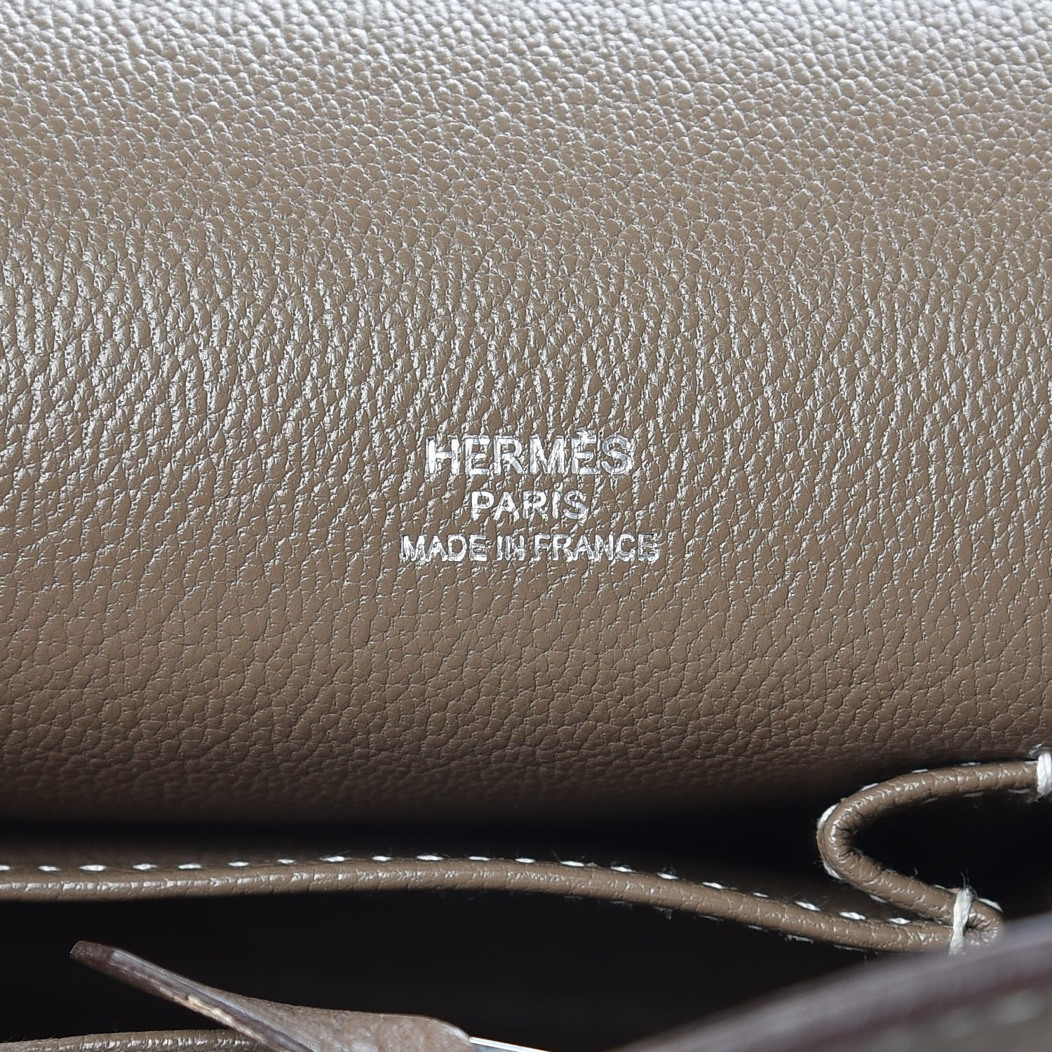 Hermes Taurillon Clemence Jypsiere 28 Etoupe 7 of 15