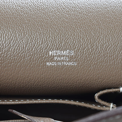 Hermes Taurillon Clemence Jypsiere 28 Etoupe 7 of 15
