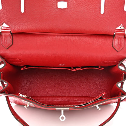 Hermes Taurillon Clemence Jypsiere 28 Rouge Casaque 5 of 15