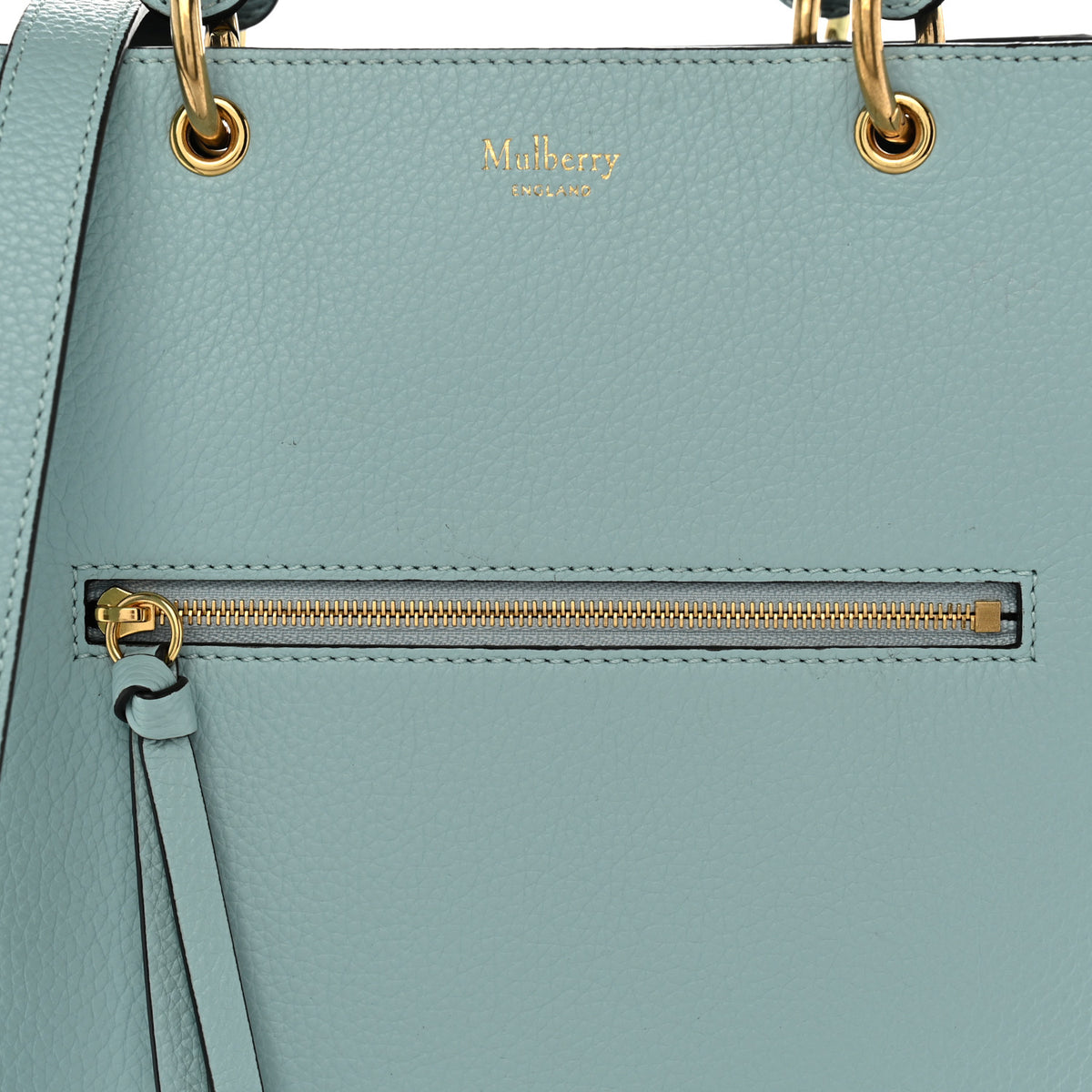 Mulberry Classic Grain Small Maple Tote Light Antique Blue 8 of 10