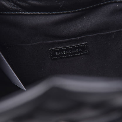 Balenciaga Nappa Calfskin Quilted Touch B Bucket Bag Black 6 of 9