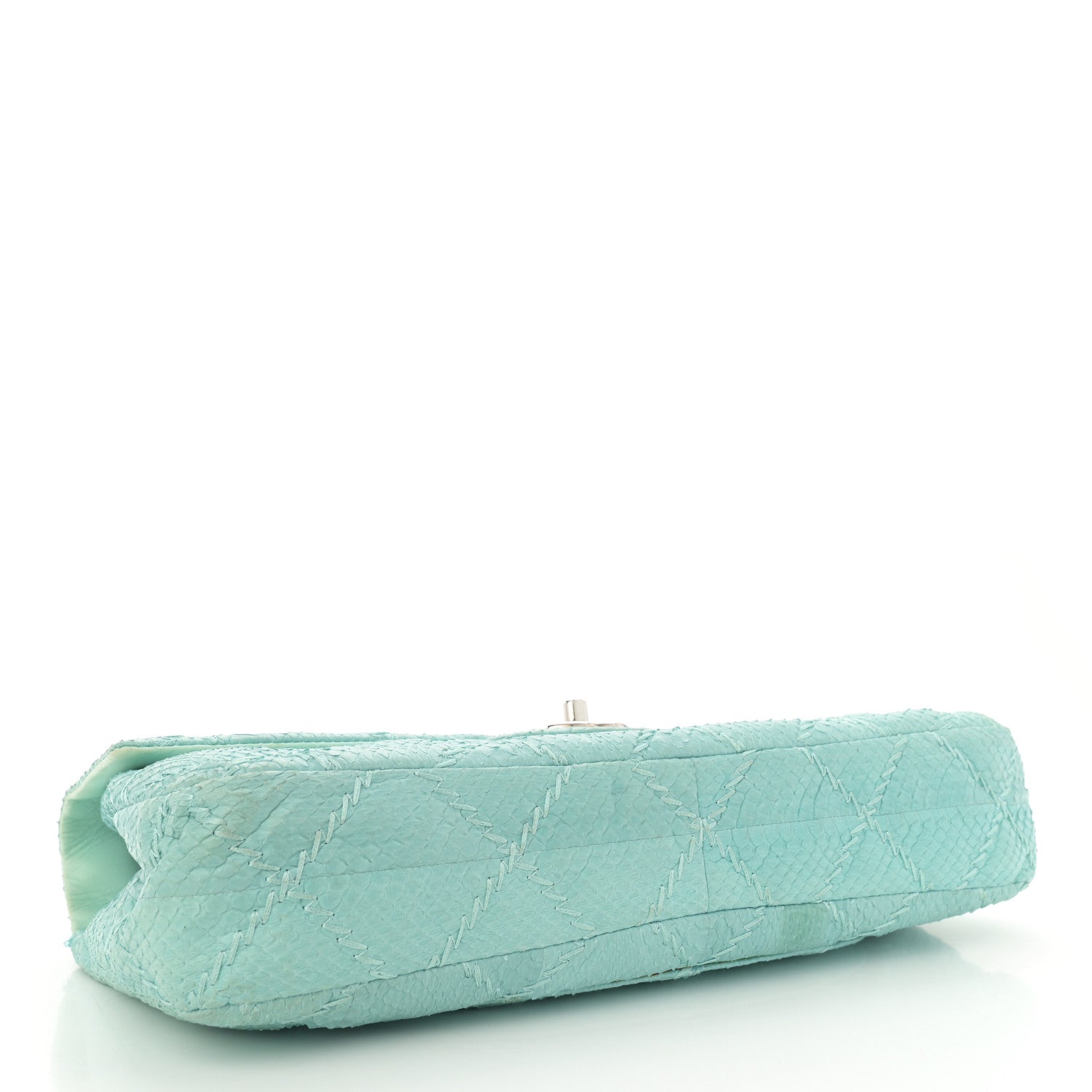 Chanel Snakeskin Ultimate Stitch Flap Light Blue 4 of 15