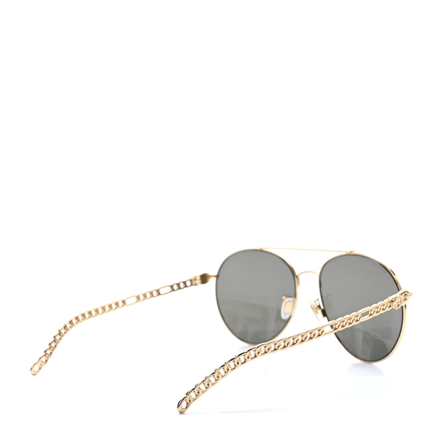 Gucci Aviator Charm Chain Sunglasses GG0725S Black 4 of 10