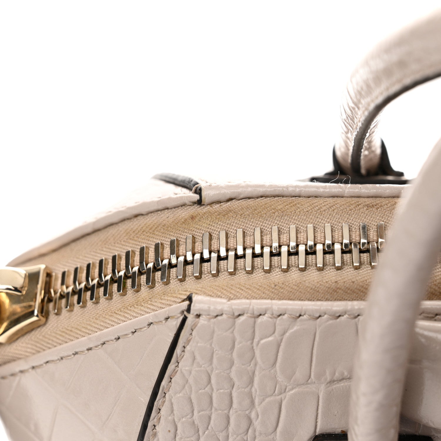 Givenchy Calfskin Crocodile Embossed Mini Antigona Dune 12 of 16