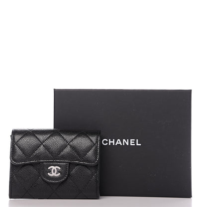 Chanel Caviar Quilted Flap Card Holder Black 8 of 8