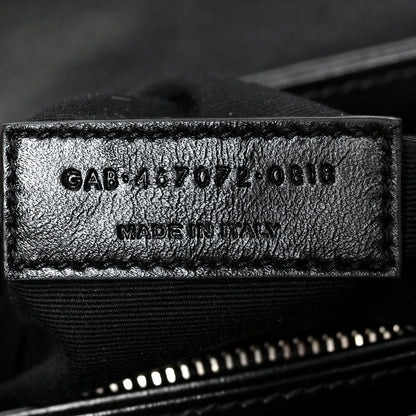 Saint Laurent Calfskin Y Quilted Monogram Toy Loulou Crossbody Bag Black 7 of 10