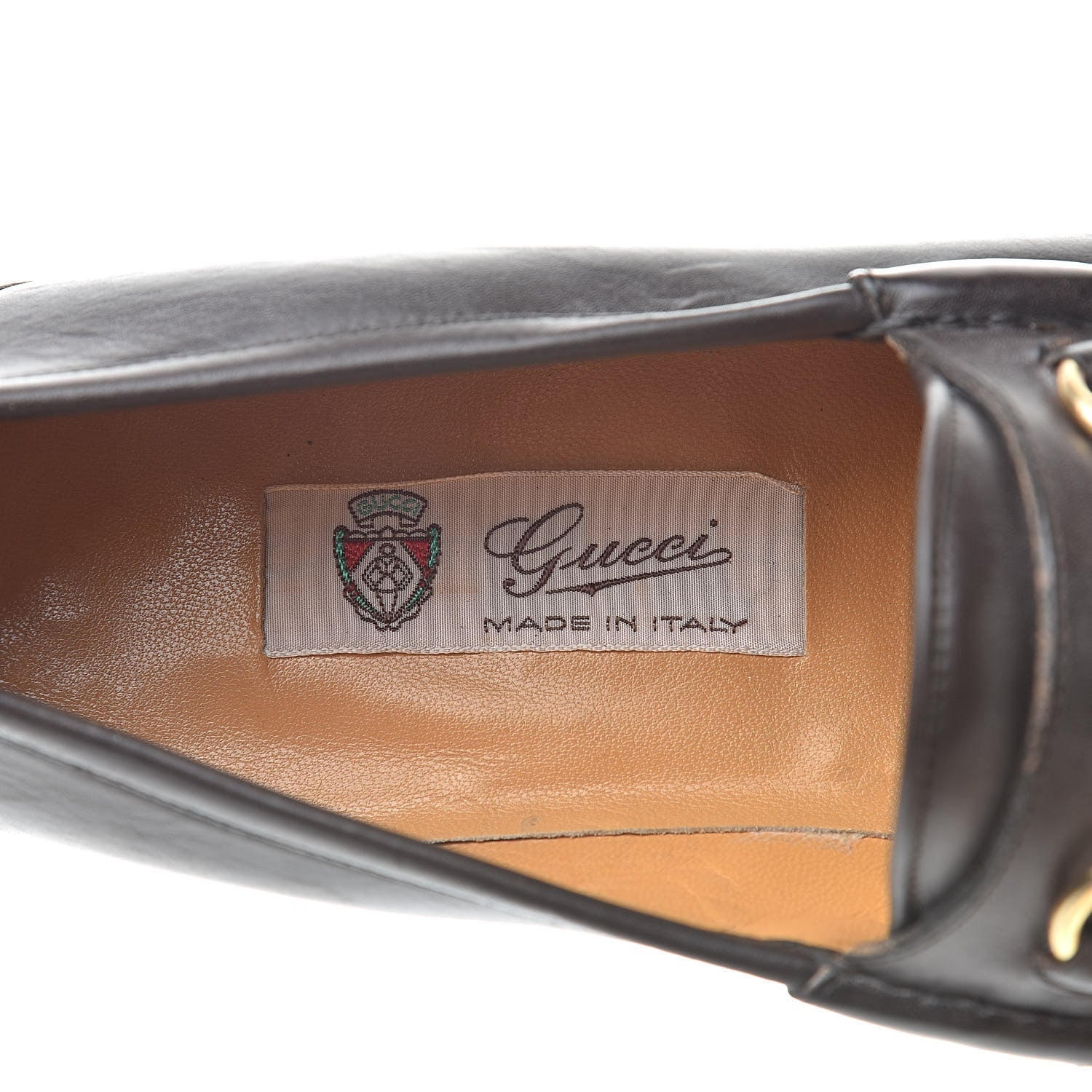 Gucci Calfskin Cirano Lux Web Mens 1953 Horsebit Loafers 42.5 Brown 7 of 12