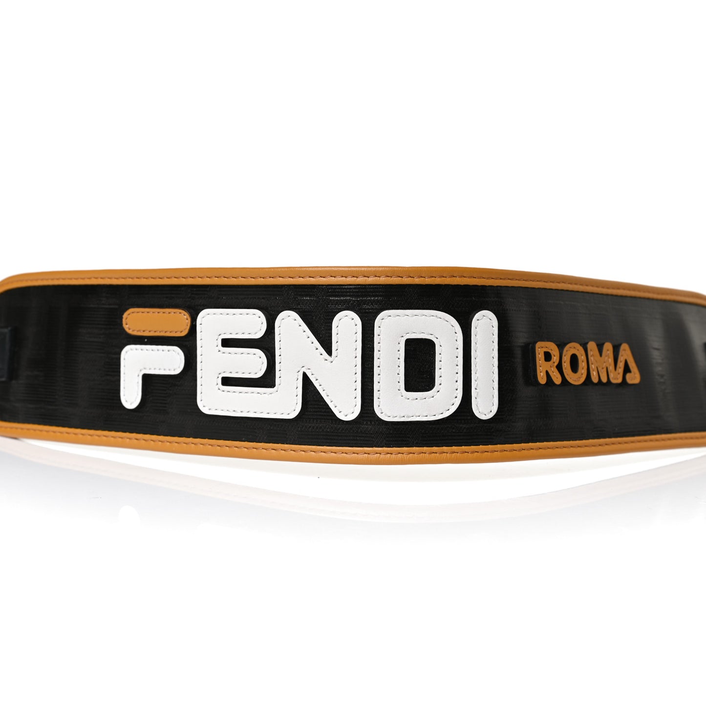 X FILA Glazed Fabric FF 1974 Mania Strap You Black White