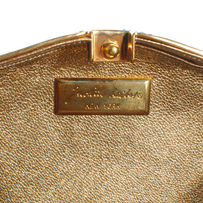 Judith Leiber Crystal Paisley Arabian Nights Minaudiere Clutch Gold 6 of 9