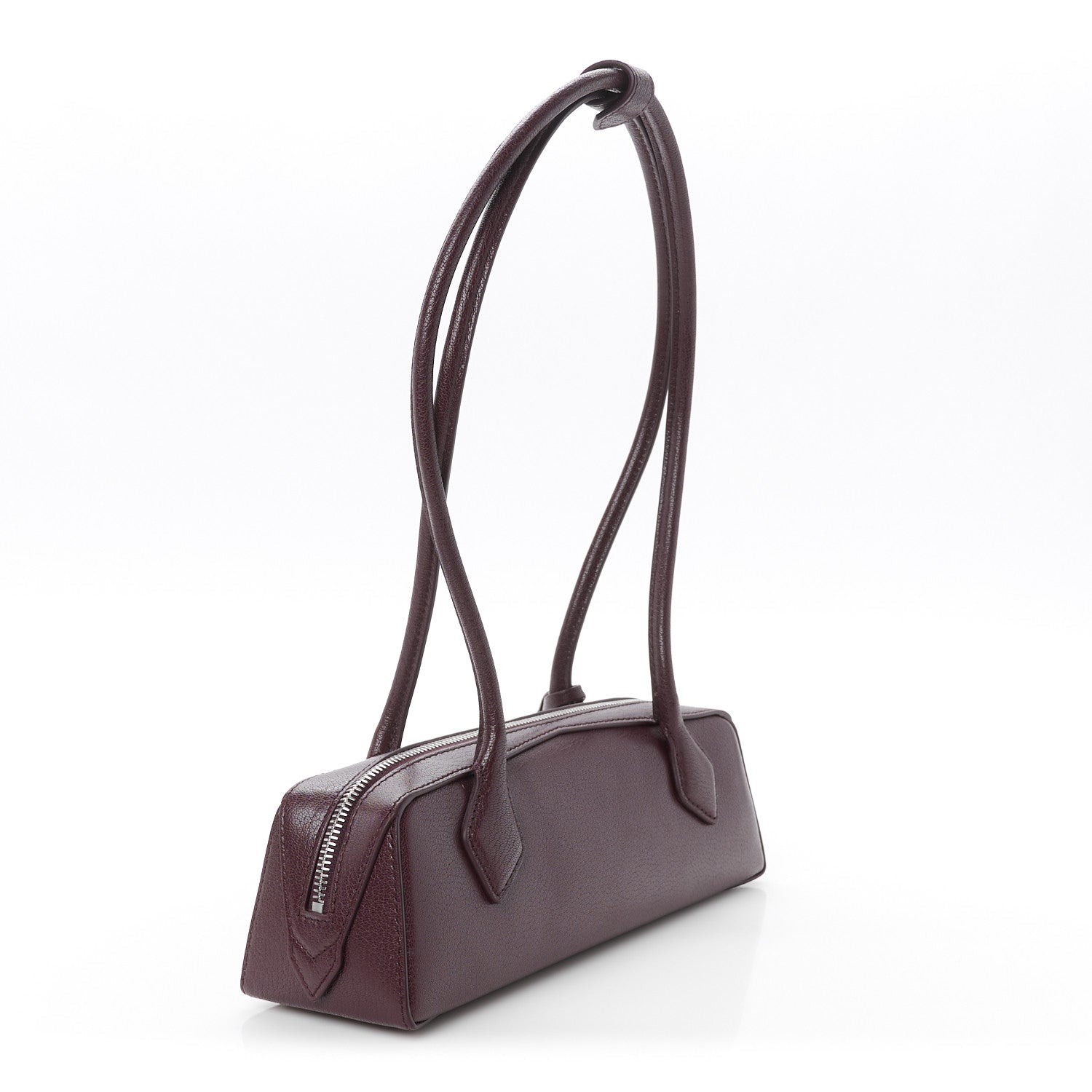 Alaia Shiny Goatskin Small Le Teckel Bag Rouge Grenat 4 of 11