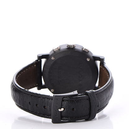 Bulgari Carbon Calfskin 38mm Marbella Quartz Watch Black 4 of 12