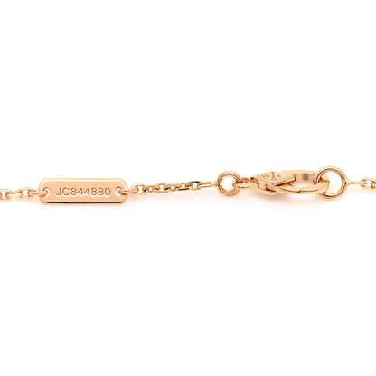 Van Cleef & Arpels 18K Yellow Gold Mother of Pearl Vintage Alhambra Pendant Necklace 5 of 6
