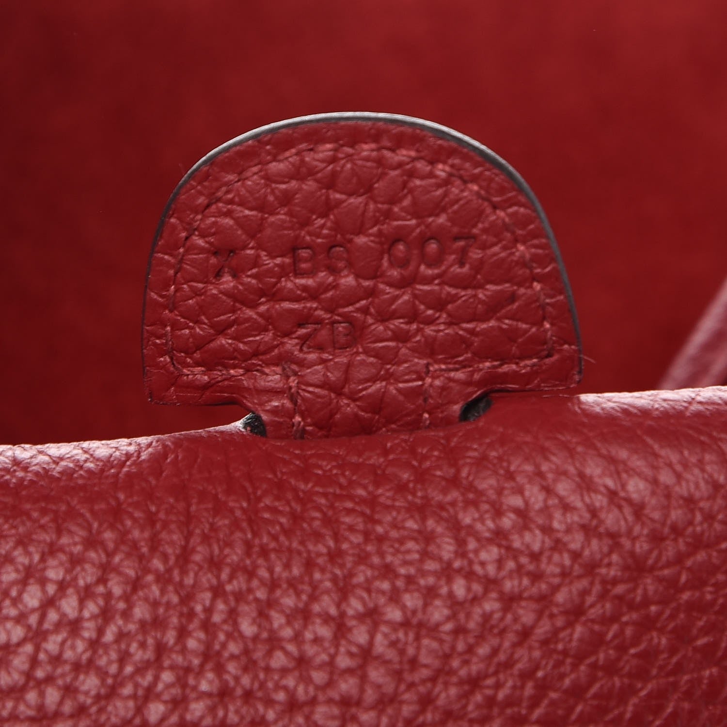 Hermes Taurillon Clemence Evelyne III PM Rouge Grenat 7 of 9