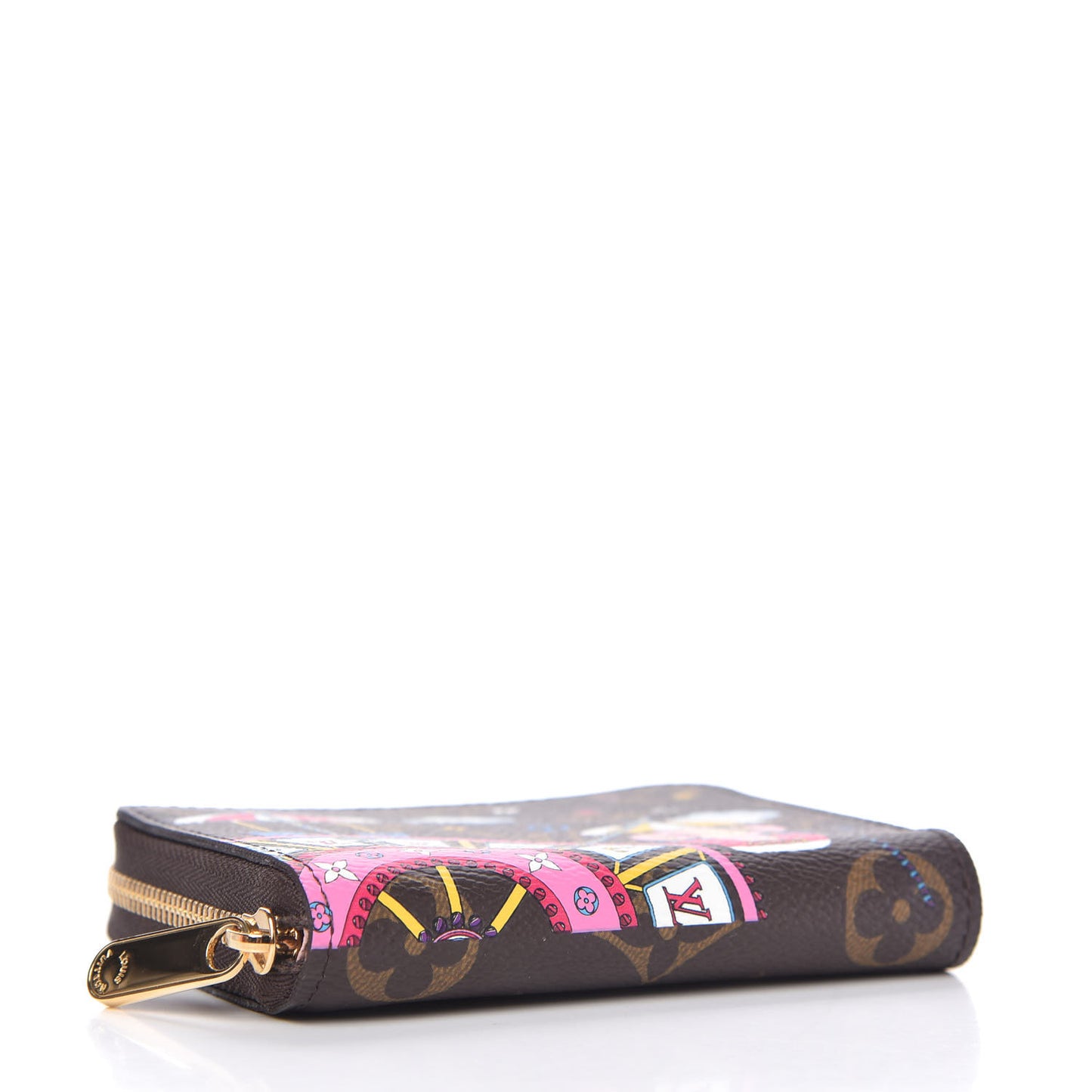 Monogram 2020 Christmas Animation Big Wheel Zippy Coin Purse Rose Ballerine