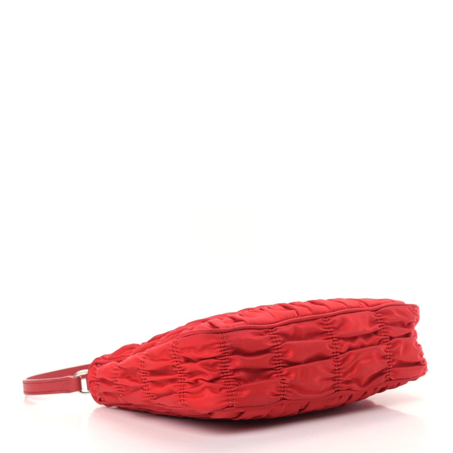 Prada Tessuto Nylon Gaufre Shoulder Bag Rosso 3 of 12