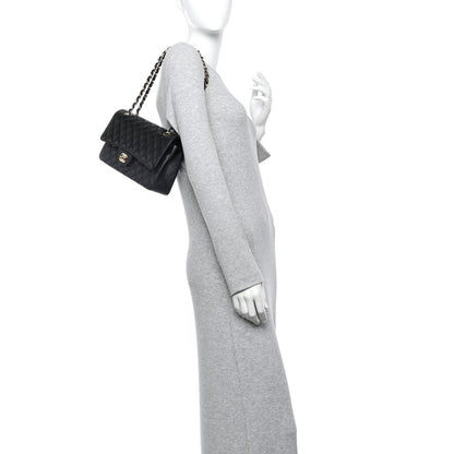 Chanel Caviar Quilted Medium Double Flap Black 2 of 13