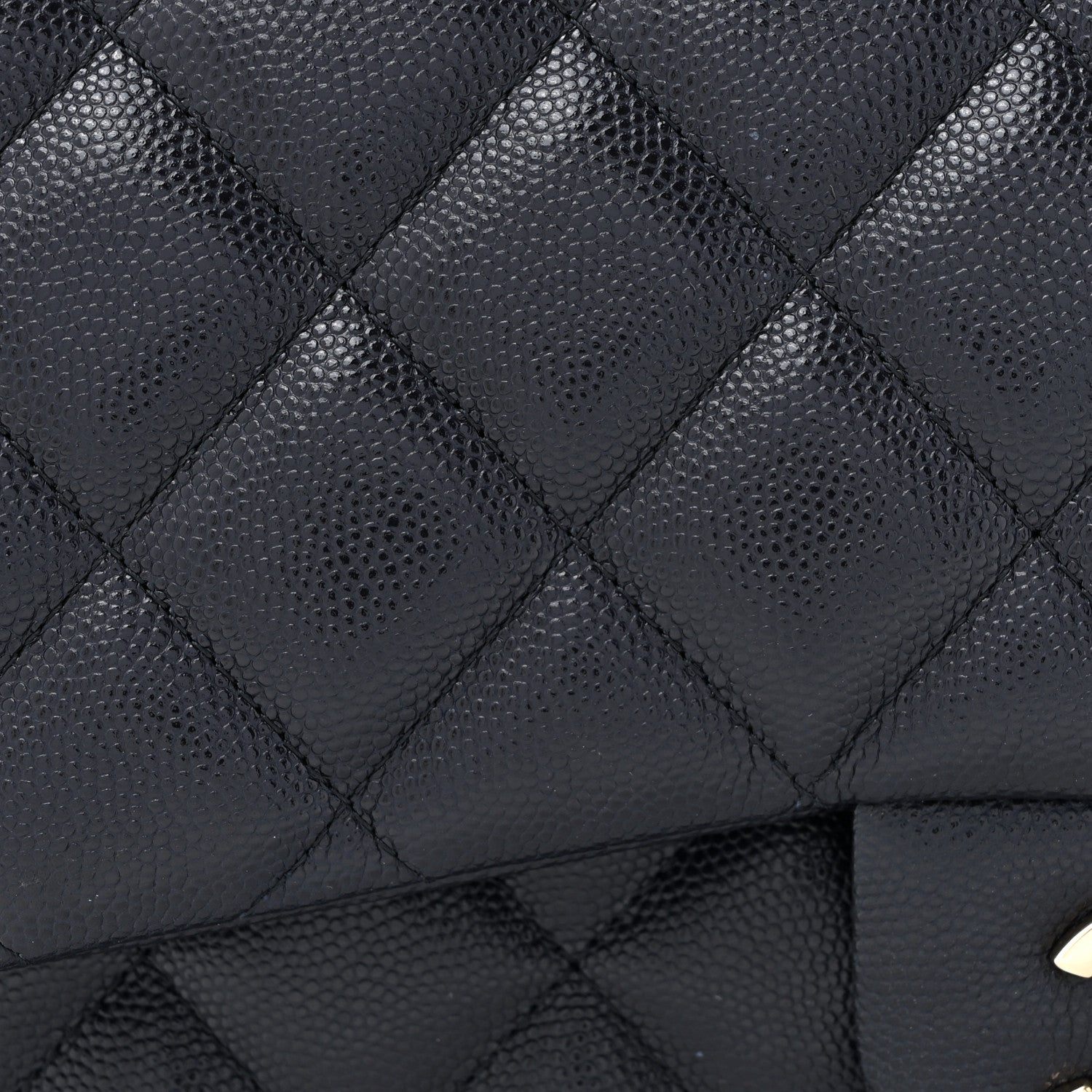 Chanel Caviar Quilted Jumbo Double Flap Navy 8 of 14