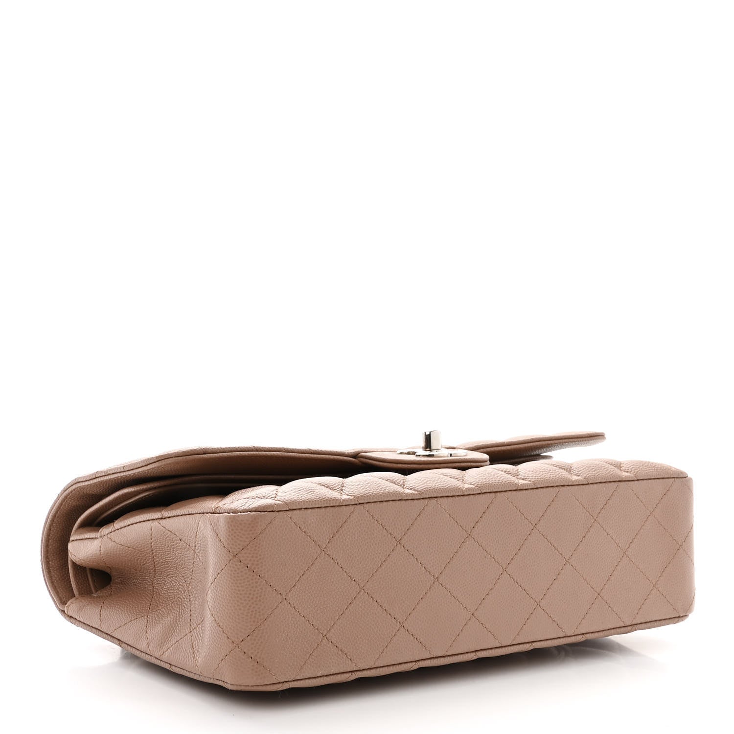 Chanel Caviar Quilted Medium Double Flap Beige 4 of 10