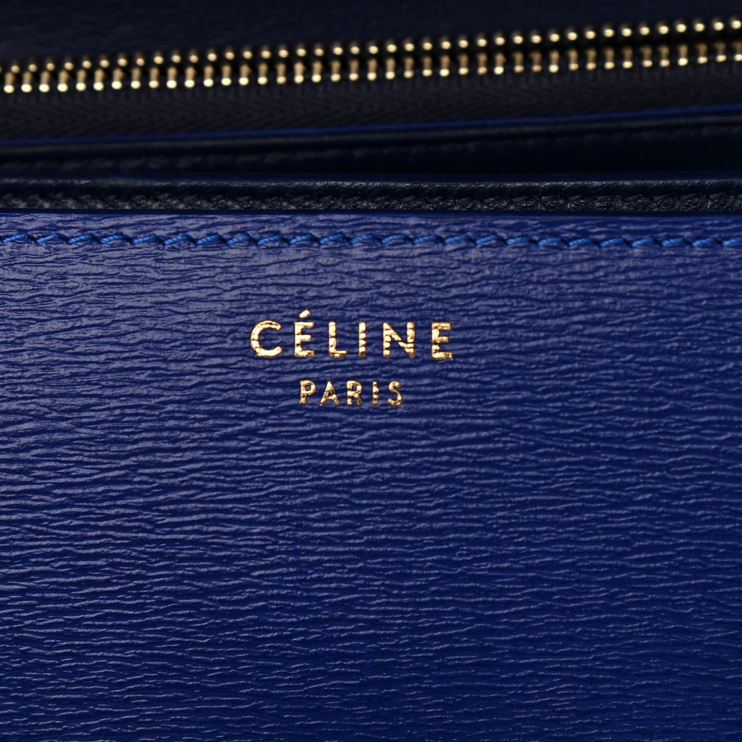 Liege Calfskin Medium Classic Box Flap Bag Indigo