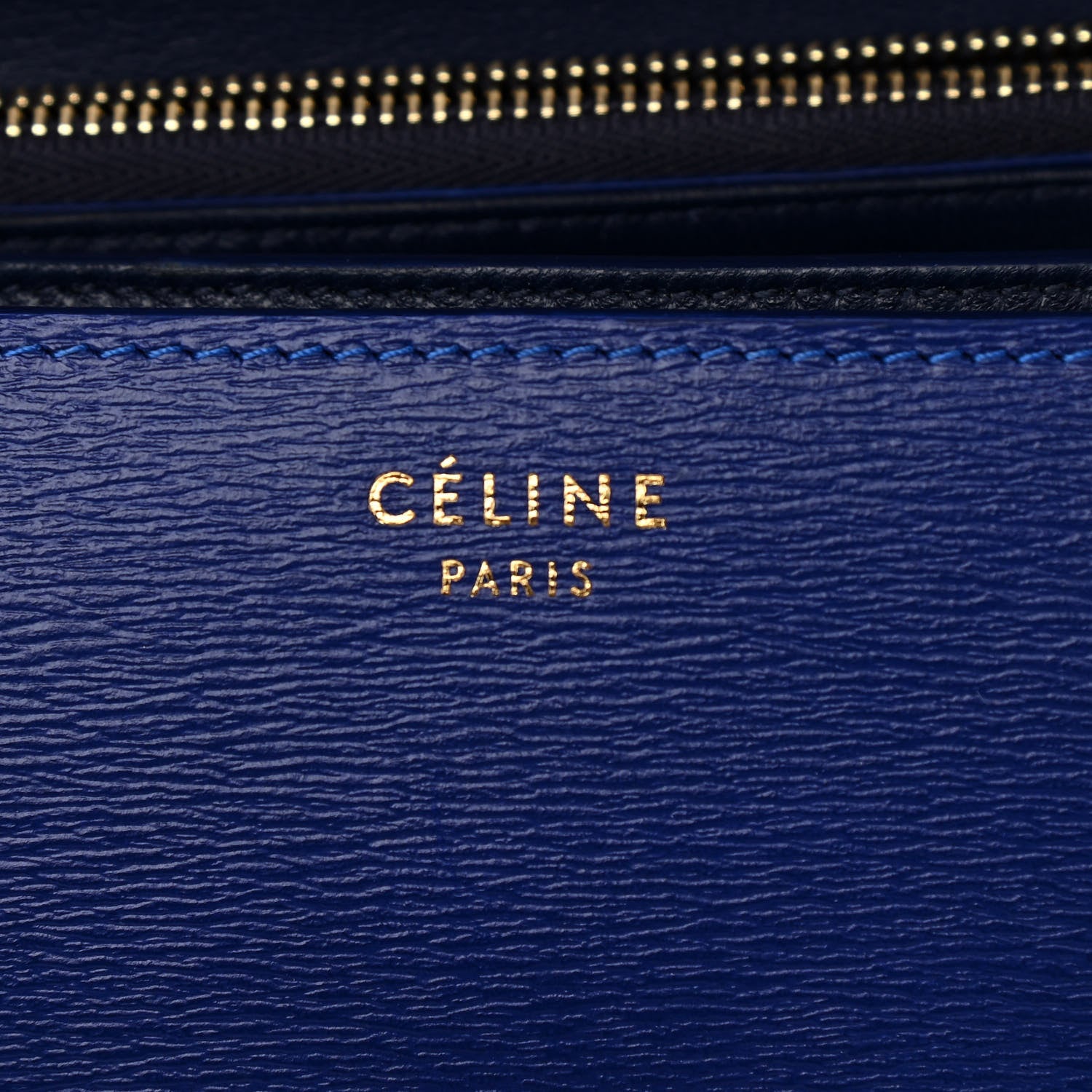 Celine Liege Calfskin Medium Classic Box Flap Bag Indigo 6 of 11