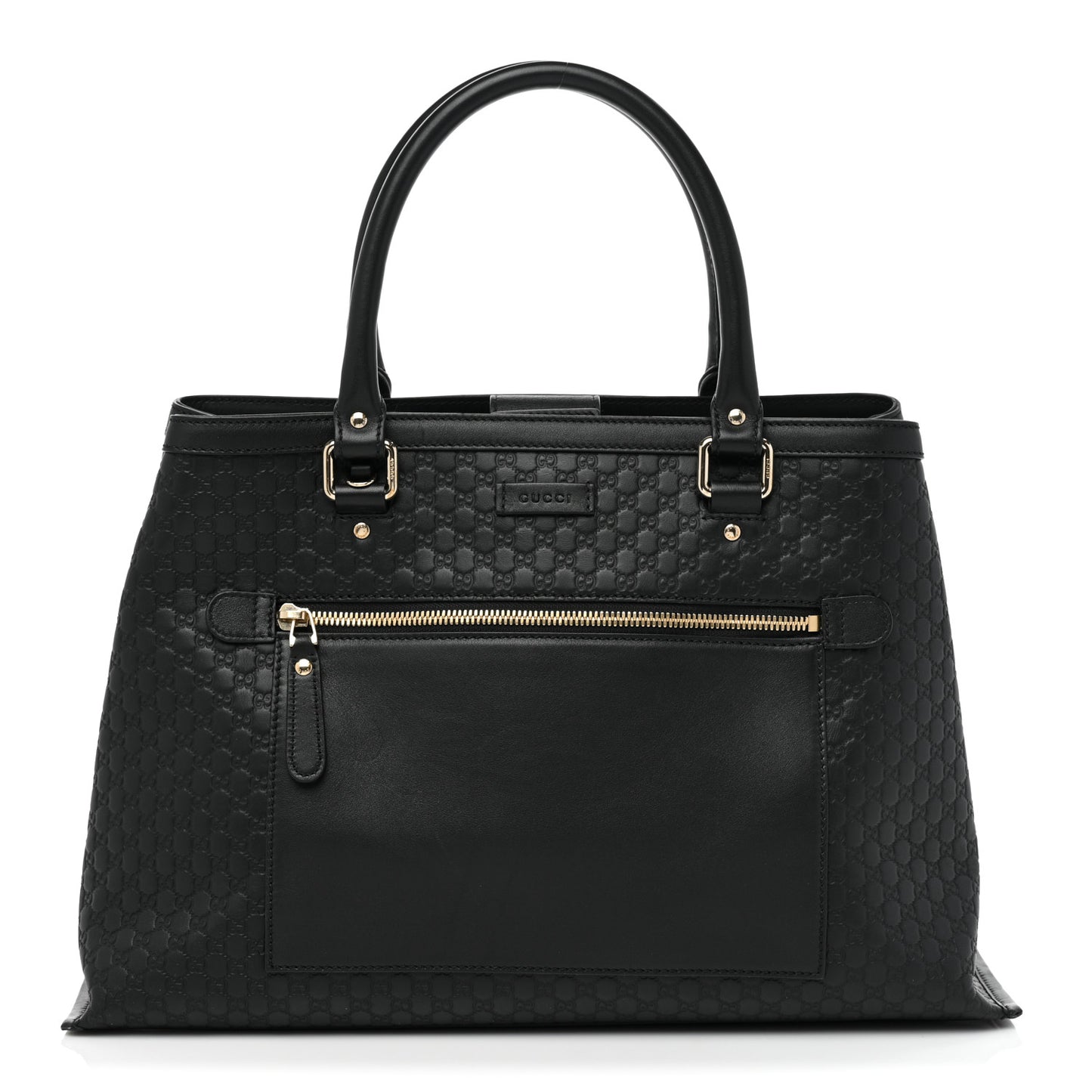 Soft Microguccissima Medium Tote Black