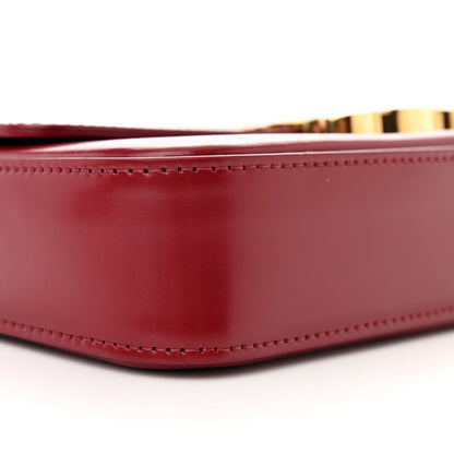 Celine Shiny Calfskin Triomphe Chain Shoulder Bag Red 9 of 11