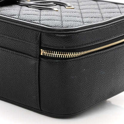 Chanel Caviar Quilted Large CC Filigree Vanity Case Black 9 of 9