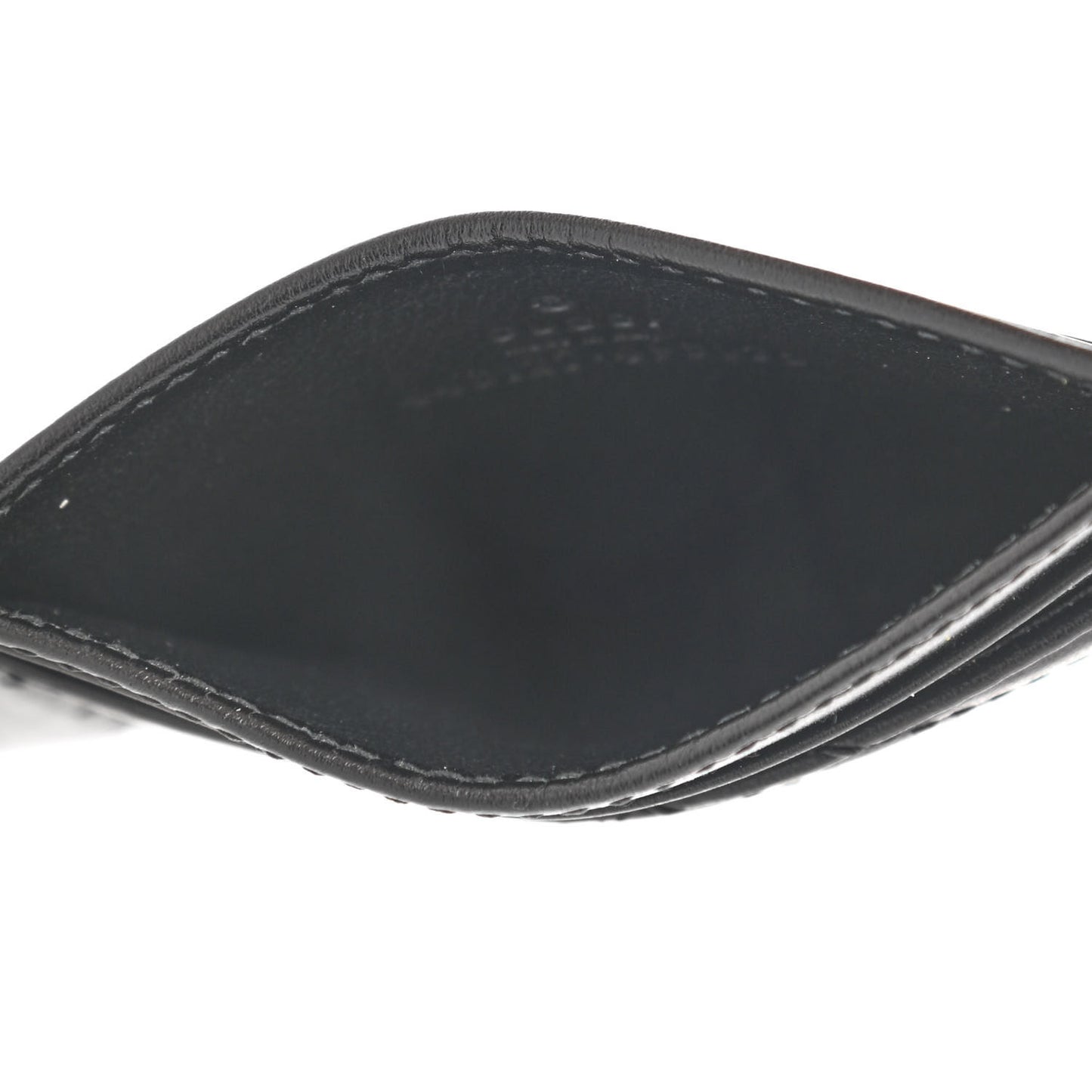 Calfskin Matelasse GG Marmont Card Holder Black