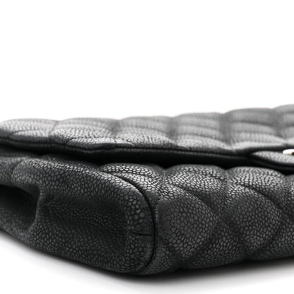 Chanel Caviar Quilted Clutch With Chain Flap Black 9 of 12