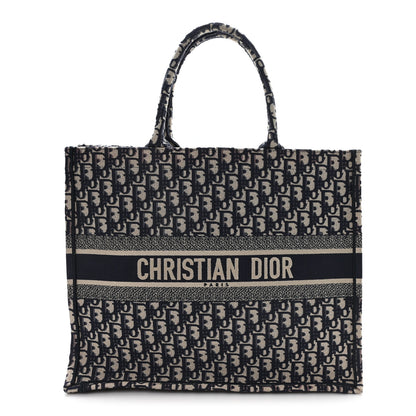 Christian Dior Oblique Large Book Tote Blue Multicolor 1 of 11