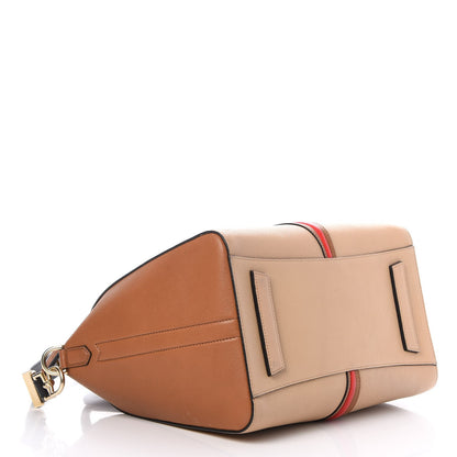 Givenchy Sugar Goatskin Medium Tri-Color Antigona Beige Brown Red 5 of 8