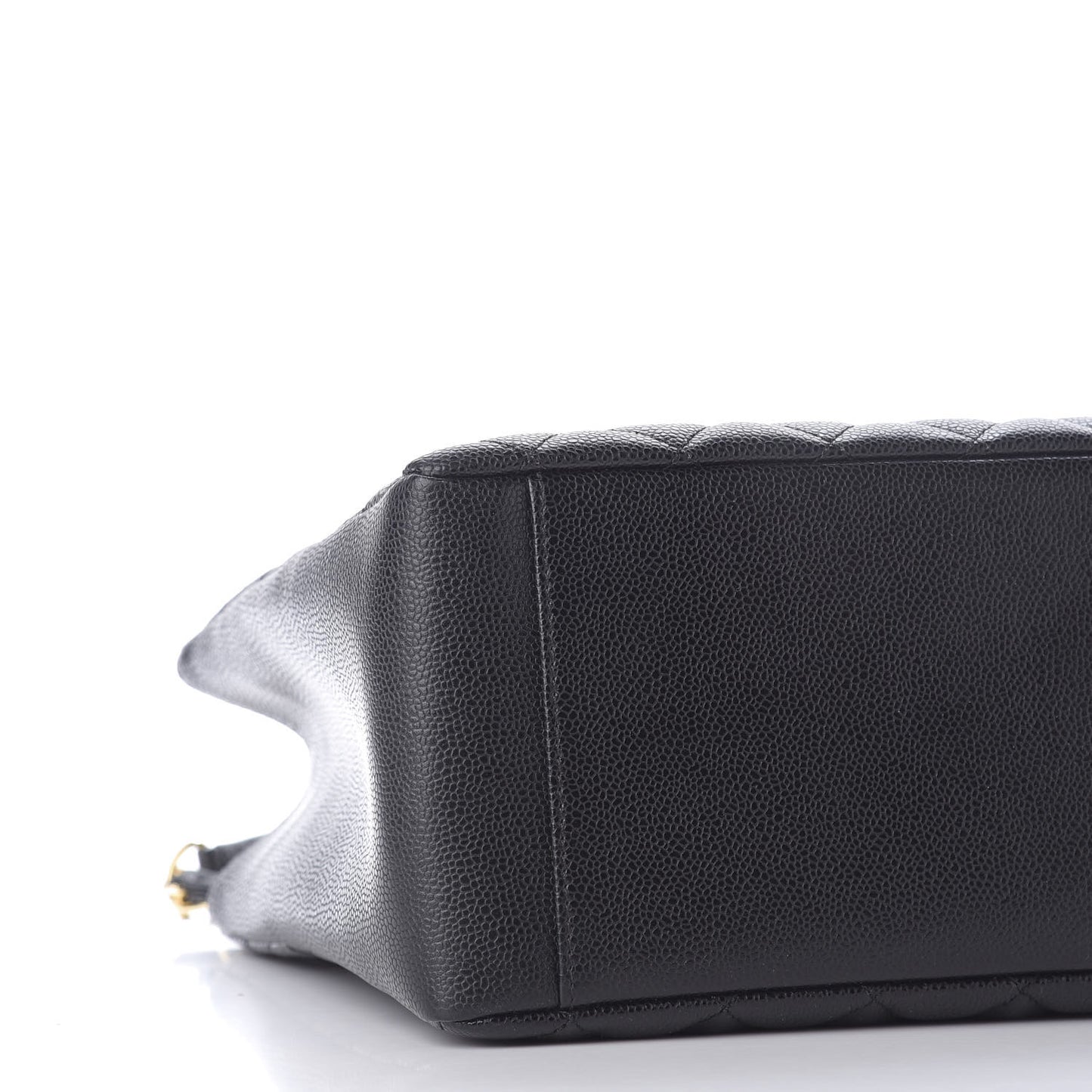 Caviar Quilted Grand Shopping Tote GST Black