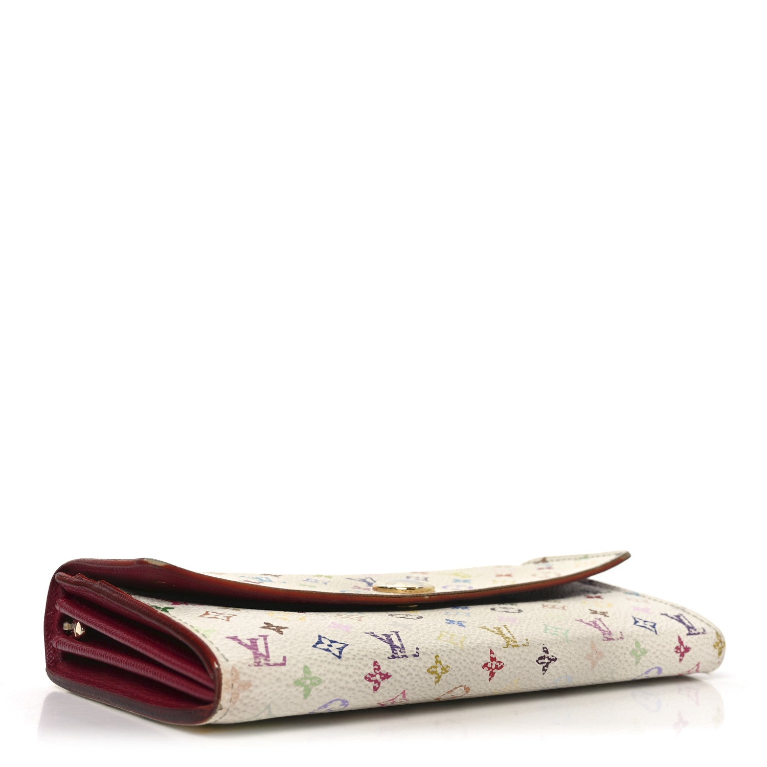Louis Vuitton Monogram Multicolor Sarah Wallet White Eglantine 4 of 9